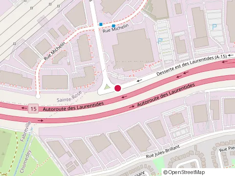 Location of Meuble Option Design at 3839 Autoroute des Laurentides, Laval