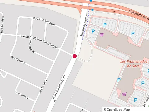 Location of Meubles en Bois Massif at 725 de Rue de Ramezay, Sorel-Tracy