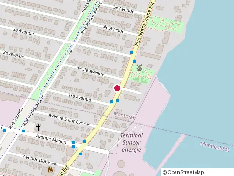 Location of Mezafairs at 11840 Rue Notre-Dame E #119, Montréal