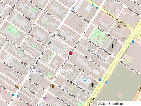 Location of Mezzmiz at 1407 Crescent St, Montréal