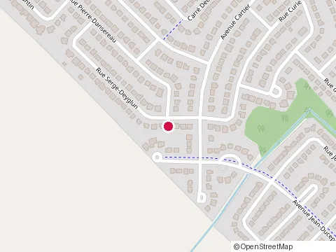 Location of Mgcinq Construction at 1110 Serge Deyglun, Boisbriand