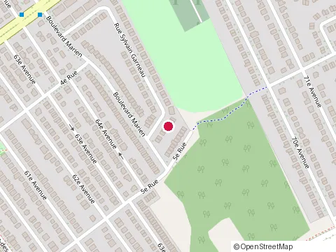 Location of Mi-Can Inc. at 10180 Rue Sylvain-Garneau, Montréal