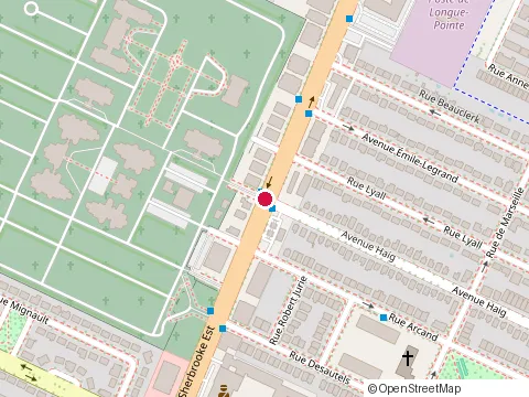 Location of Michel Bastien Avocat at 6621 Sherbrooke St E Bureau 105, Montréal