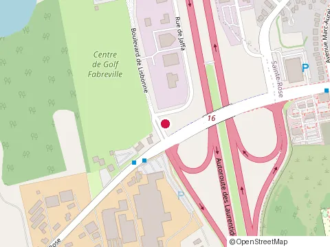 Location of Michel Bellerive Excavation at 1488 Rue de Jaffa, Laval