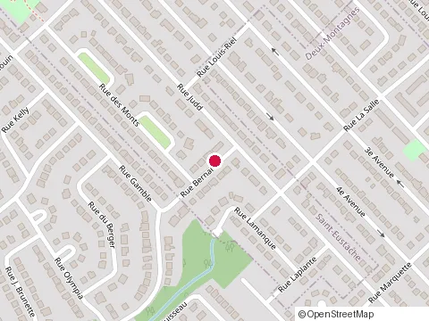 Location of Michel Leduc Mini-Excavation at 415 Rue Bernard, Saint-Eustache