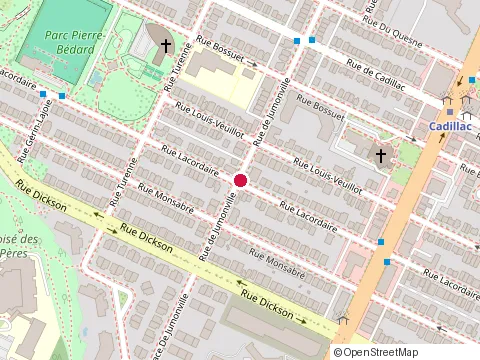 Location of Michel Paquin at 4454 Rue Lacordaire, Montréal