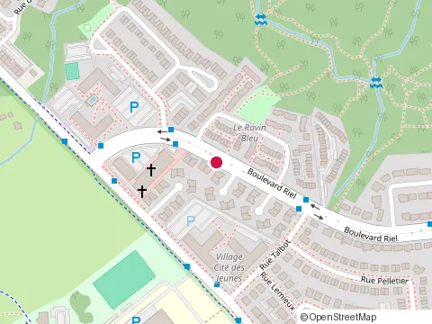 Location of Milano Pizzeria at 455 Boulevard Riel, Gatineau
