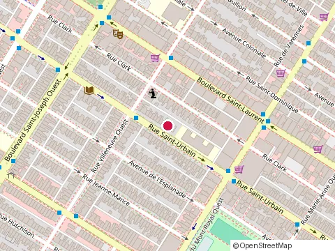 Location of Mind High School at 4507 Rue Saint-Urbain, Montréal