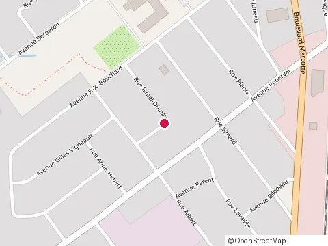 Location of Mini-Excavation Roberval, Roberval