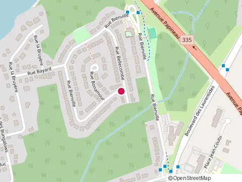Location of Minute Papillons! at 1302 Rue Bienville, Laval