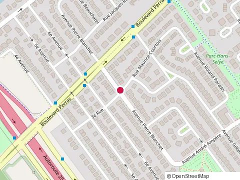 Location of Miracle Sante at 12378 avenue Pierre-Blanchet, Montréal