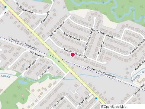 Location of Mireille Gauvin at 1546 Rue des Hortensias, Québec