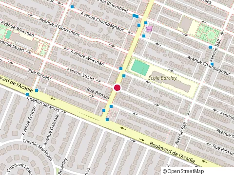 Location of Miss One & A Million Beauty Spot at 8080 avenue Stuart, Montréal