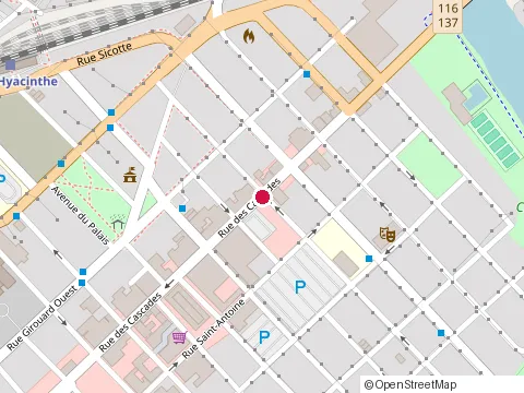 Location of Miyu Restaurant at 1220 Rue des Cascades, Saint-Hyacinthe