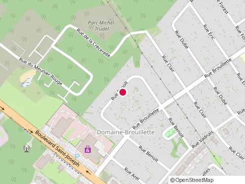 Location of Mjp Assurances at 95 Rue Benoît, Drummondville