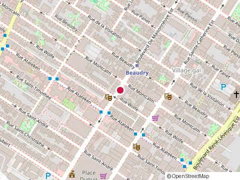 Location of Mmmuffins at 1140 boulevard de Maisonneuve O # 22, Montréal