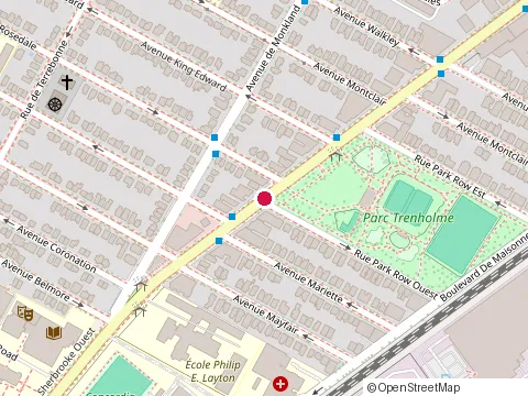 Location of Mnp at 6878 Rue Sherbrooke O, Montréal