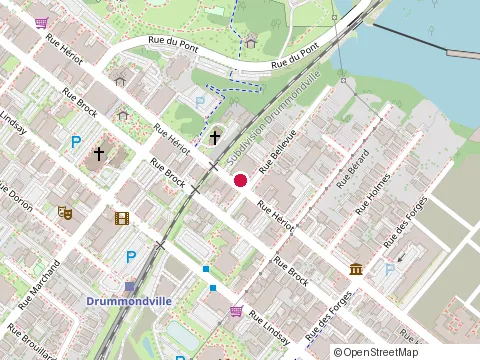 Location of Model B.T. at 303 Rue Hériot, Drummondville