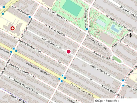 Location of Modéliser Mon Alimentation at 5211 avenue Borden, Montréal