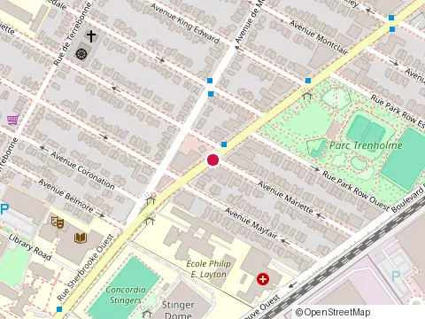 Location of Mon Ami Express at 6922 Sherbrooke St W, Montréal