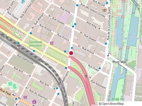Location of Monopole at 782 Wellington St, Montréal