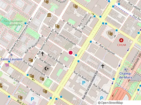 Location of Montreal Amazing Massage Therapy at 1248 Avenue de l'Hôtel-de-Ville, Montréal
