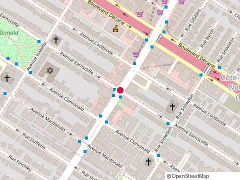 Location of Moon Spa at 5482 Queen Mary Rd, Montréal