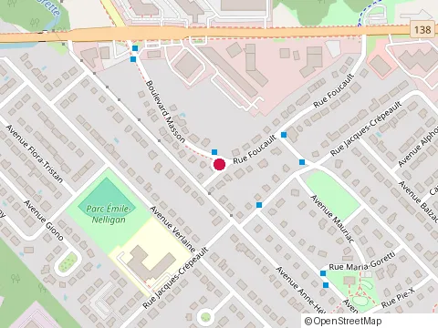 Location of Morneau Construction at 1685 Bd Masson, Québec