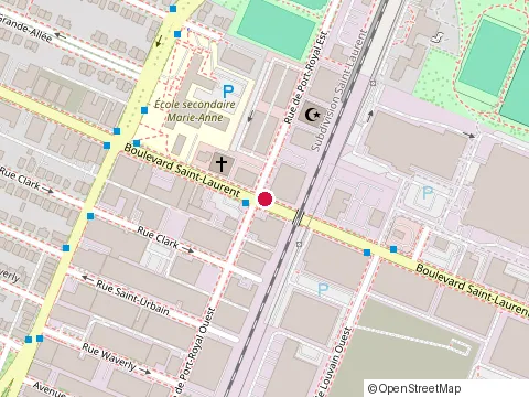 Location of Moti Hadad at 9697 St Laurent Blvd, Montréal