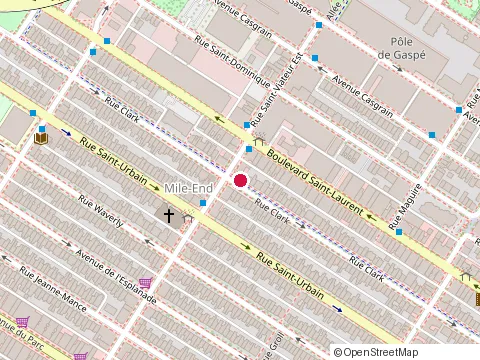 Location of Mousse Architecture de Paysage at 5243 Rue Clark, Montréal