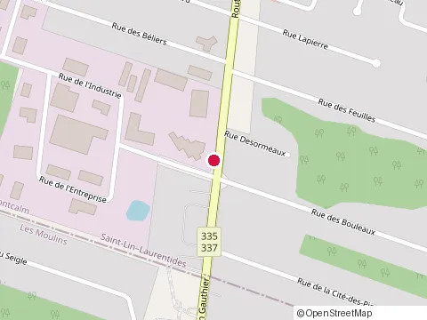 Location of Mp Dumont at 110 route 335, Saint-Lin-Laurentides