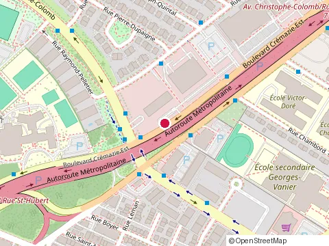Location of Msauto at 1888 boulevard Cremazie E, Montréal