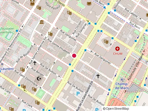 Location of Mtl Développement Inc. at 235 boulevard René-Lévesque E, Montréal