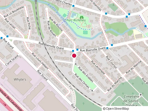 Location of Multi-Services Plus at 4 avenue des Cedres, Sainte-Thérèse