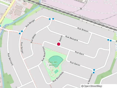 Location of Multi-Services Rénovation Rive-Sud at Rue Beaupré, Saint-Constant