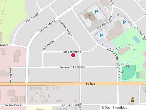 Location of Multi-Travaux Boreal at 173 Rue Henderson, Chibougamau
