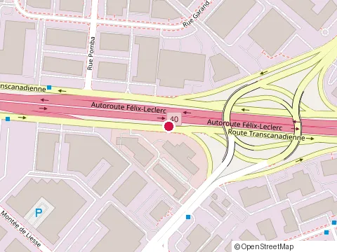 Location of Multi-Vision Construction at 8092 Transcanadienne, Saint-Laurent