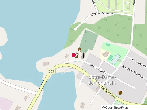Location of Municipalité de Lac-du-Cerf at 15 Rue Émard Rr 2, Lac-du-Cerf