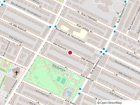 Location of Mustapha Chakour at 6800 44E Av, Montréal
