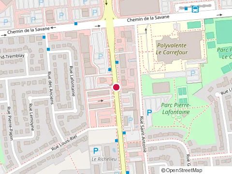 Emplacement de Mystea Gatineau au 178 Boulevard Gréber, Gatineau
