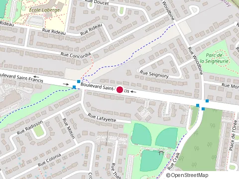 Location of N.S Construction at 324 Bd Saint-Francis, Châteauguay