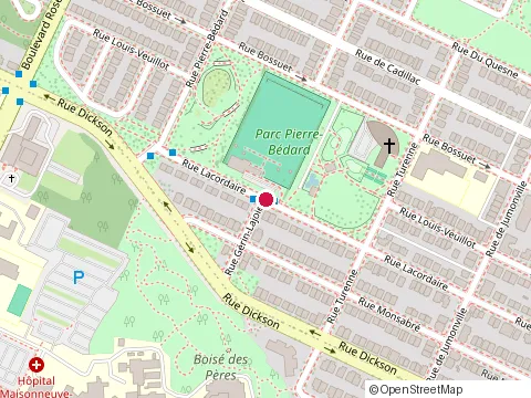 Location of Nadeau Ultra Tech Inc. at 5440 Rue Lacordaire, Montréal