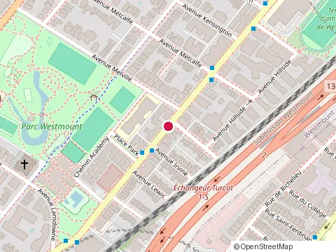 Location of Nadine Thomson at 4496 Rue Sainte-Catherine O, Westmount