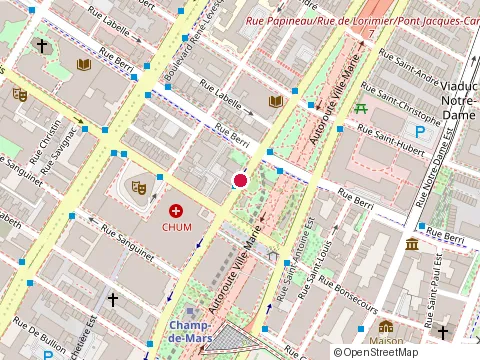 Location of Nama Omakase at 425 Avenue Viger O, Montréal
