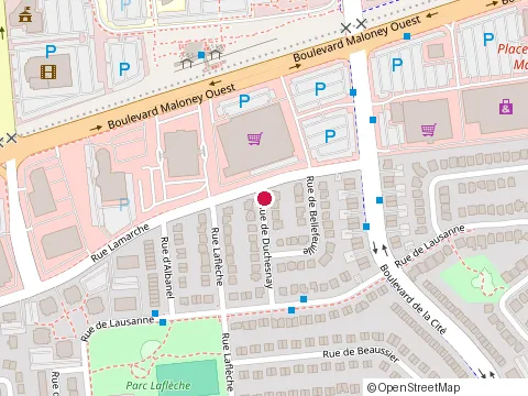Location of Nan Massage Spa at 7 Rue de Bellefeuille, Gatineau