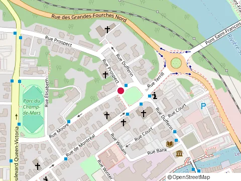 Location of Nathalie Roy Avocate at 446 Rue Dufferin, Sherbrooke