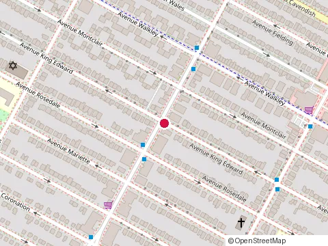 Location of Ndg Luncheonette at 6800 Fielding Ave, Montréal