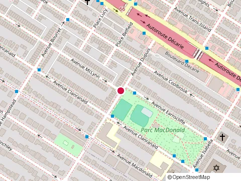 Location of Nerds'R'Us Services at 5467 avenue Dupuis, Montréal