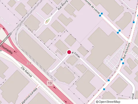 Location of New Boxcraft Cafeteria at 4850 Rue Fisher, Saint-Laurent