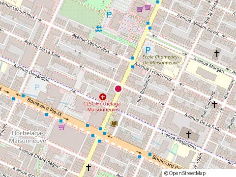Location of New Casa de la Pizza at 4223 Rue Ontario E, Montréal